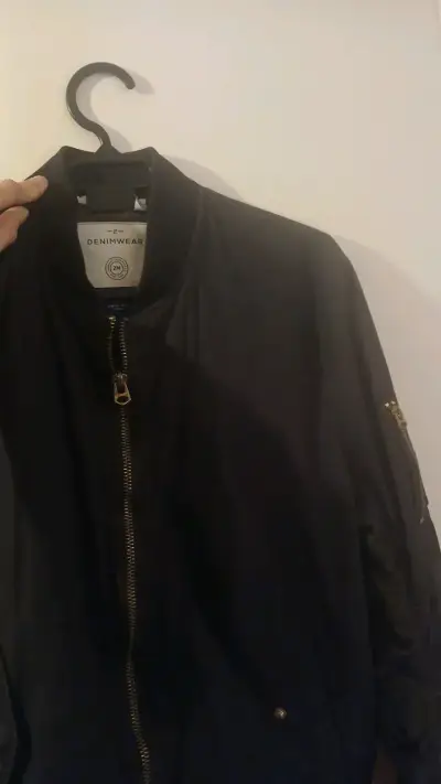 Chaqueta bomber negra Denimwear para hombre - miniatura 1