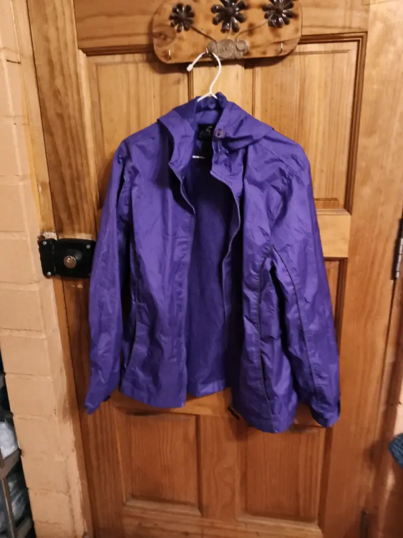 Chaqueta Impermeable Morada para Mujer - 1