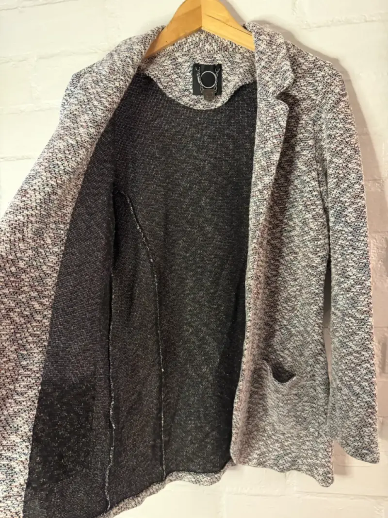Blazer de punto gris para mujer iO - 2