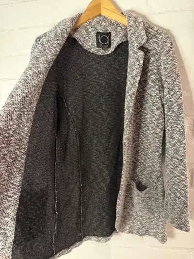 Blazer de punto gris para mujer iO - miniatura 2