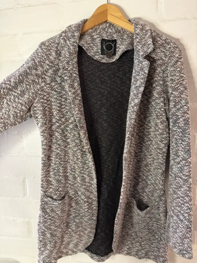Blazer de punto gris para mujer iO - 3