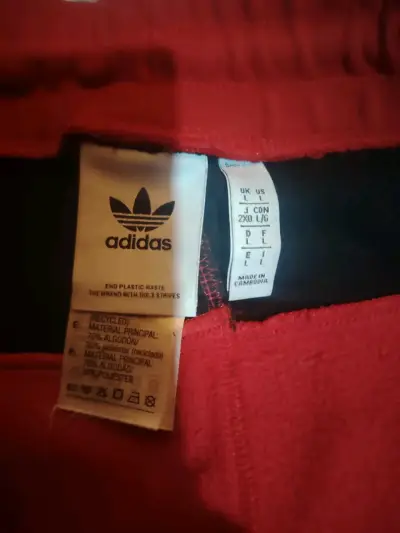 Shorts deportivos rojos Adidas talla L - miniatura 3