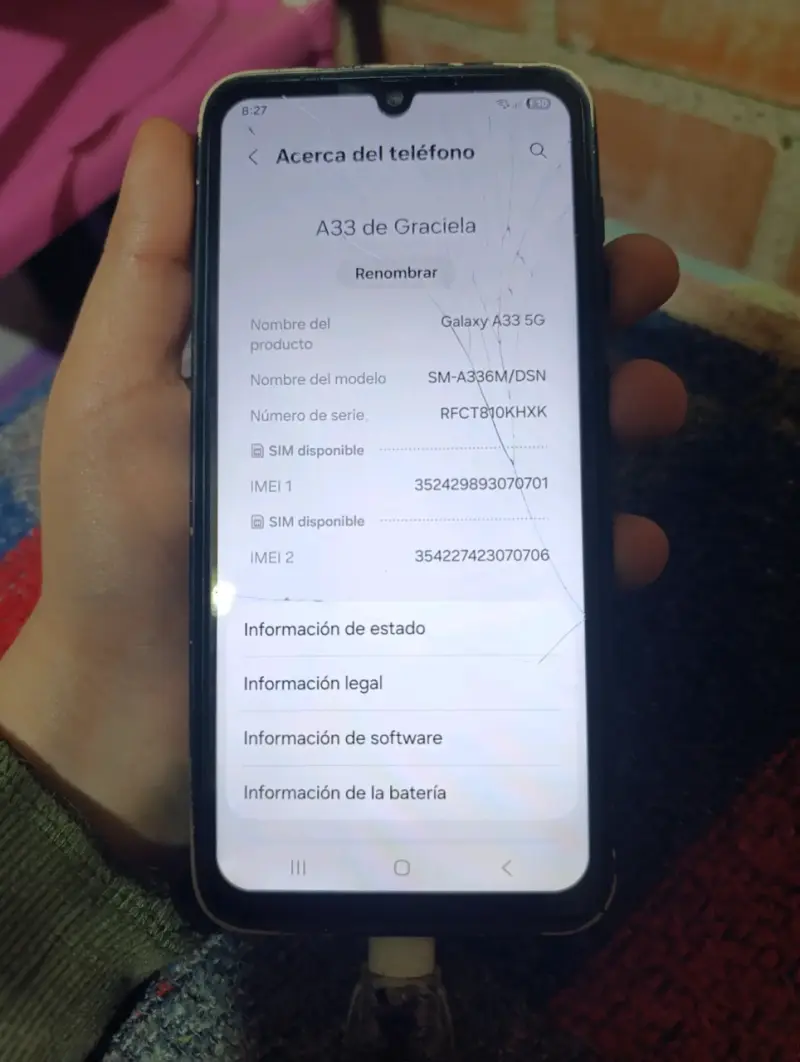 Samsung Galaxy A33 5G con Pantalla Dañada - 4