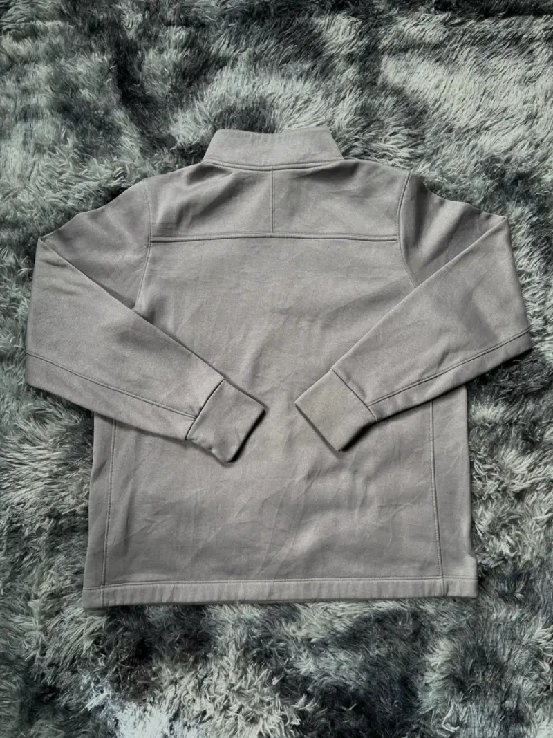 Polerón Nike gris con cierre medio - 3