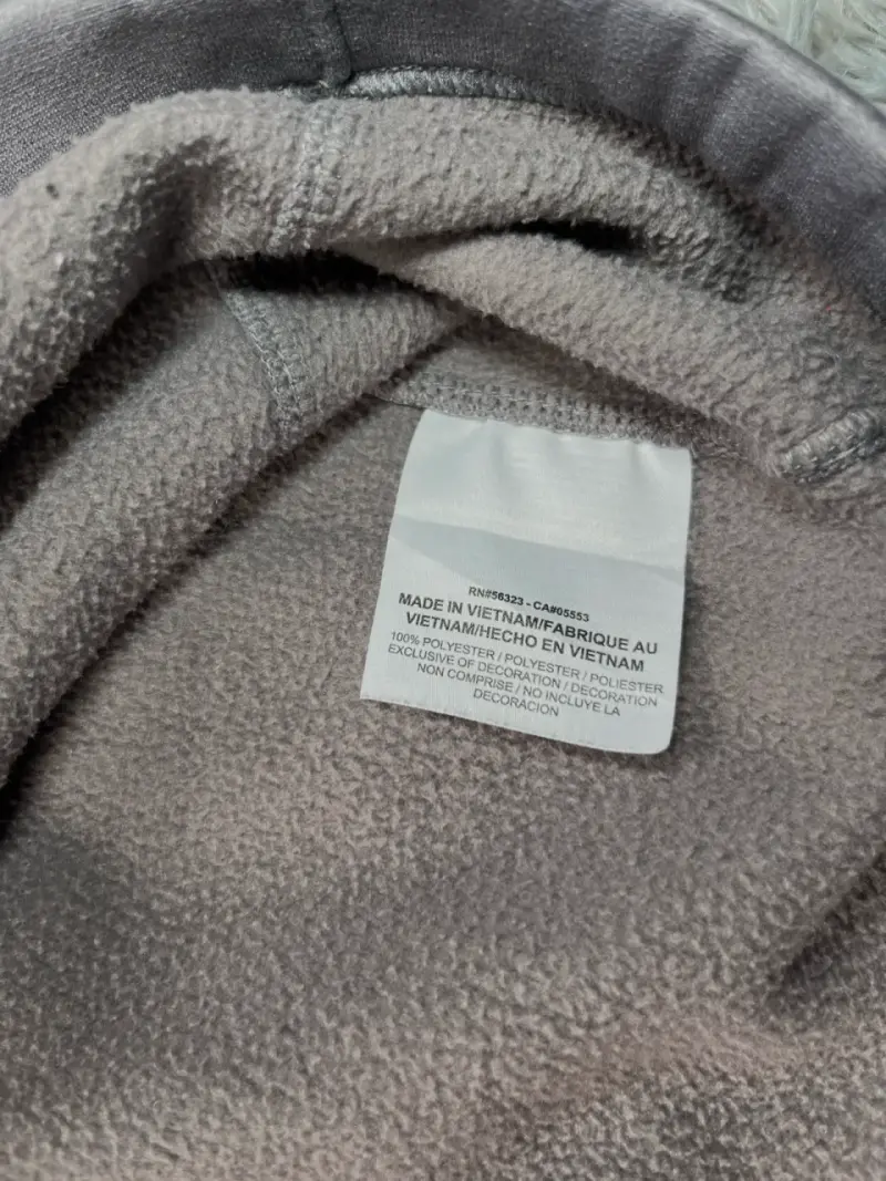 Polerón Nike gris con cierre medio - 4