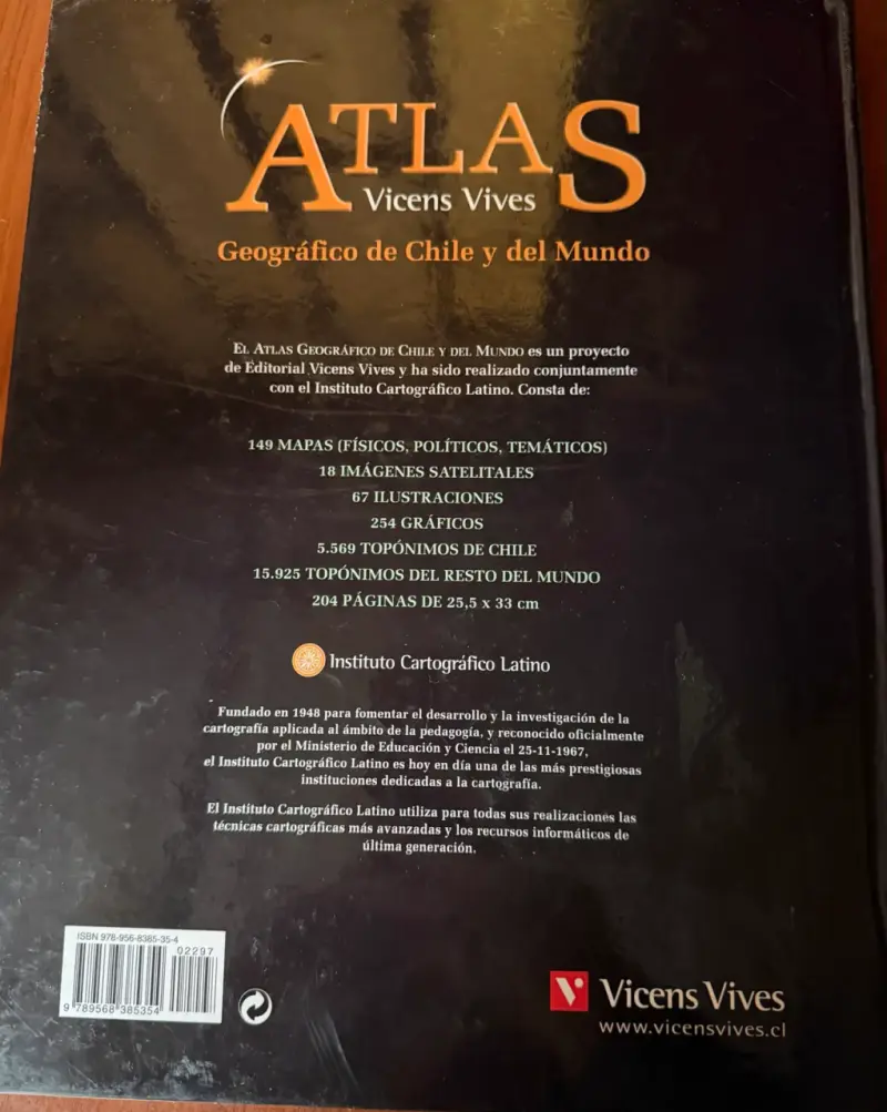 Atlas Geográfico de Chile y del Mundo Vicens Vives - 2