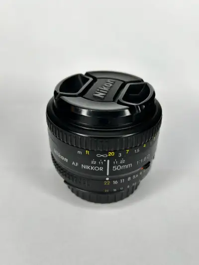 Lente Nikon AF NIKKOR 50mm f/1.8D en buen estado - miniatura 2