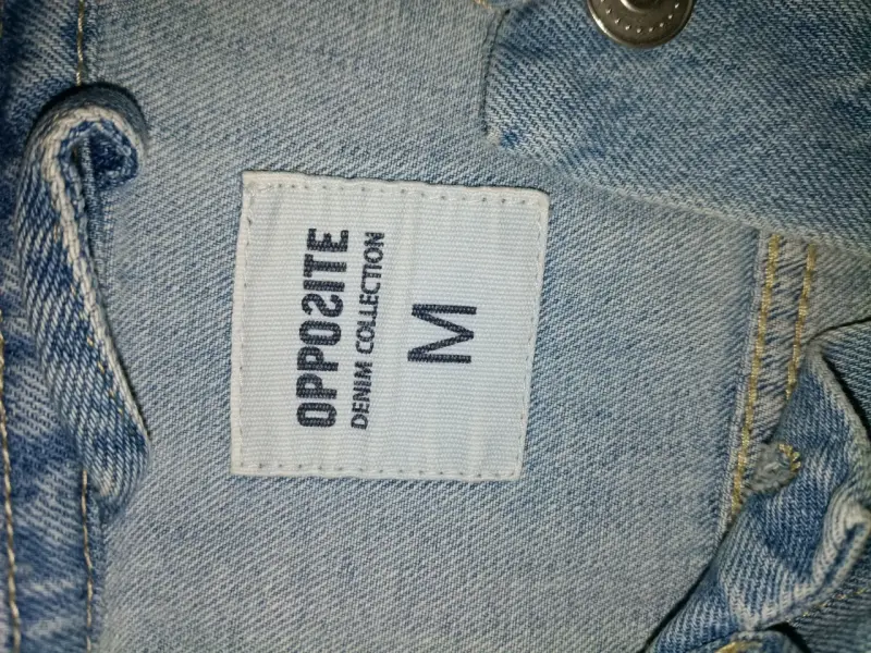 Chaqueta de mezclilla Opposite con diseño desgastado - 3