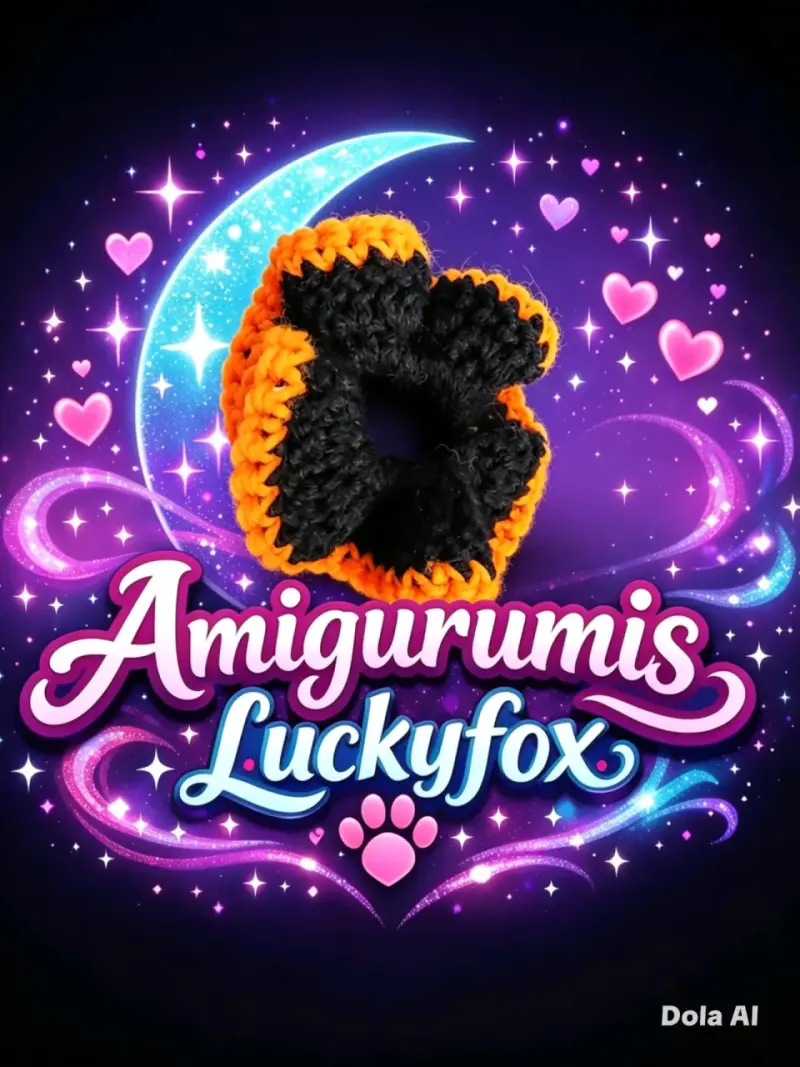 Colección de Scrunchies Amigurumis Luckyfox - 3