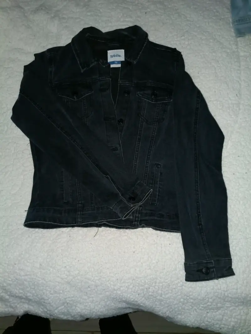 Chaqueta de mezclilla negra Sybilla para mujer - 1