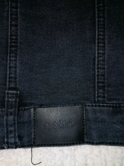 Chaqueta de mezclilla negra Sybilla para mujer - miniatura 3