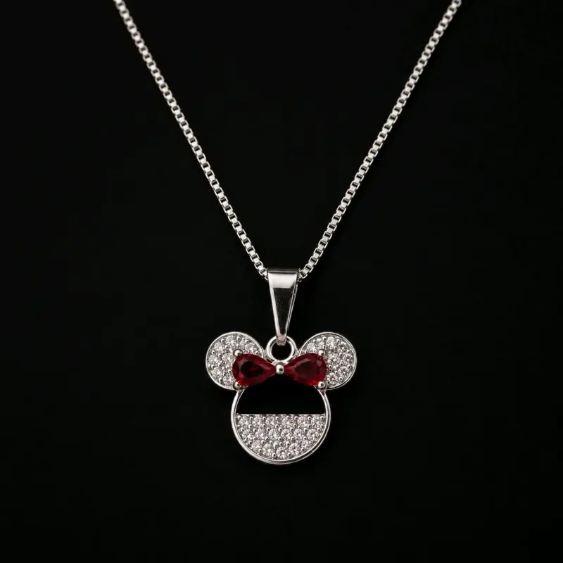 Collar de plata Minnie Mouse - 2