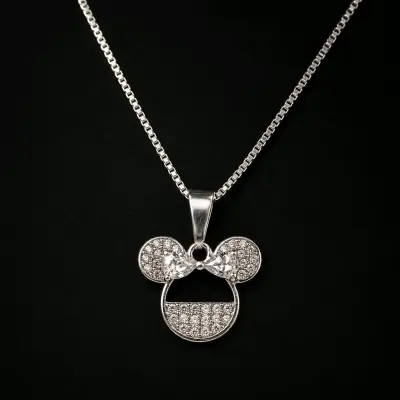 Collar de plata Minnie Mouse - miniatura 3