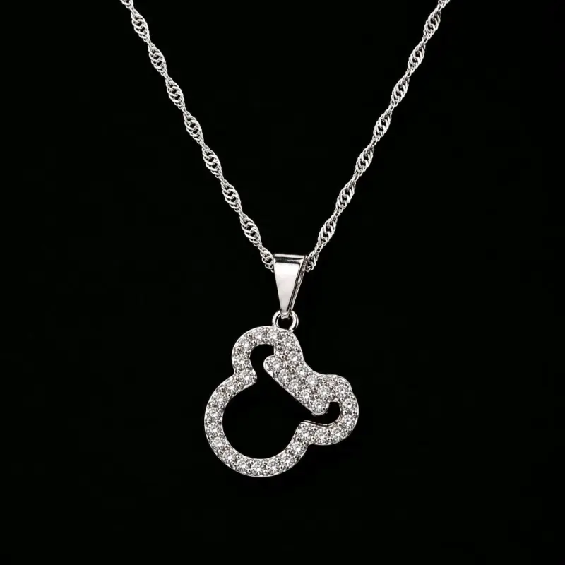 Collar de plata Minnie Mouse - 6