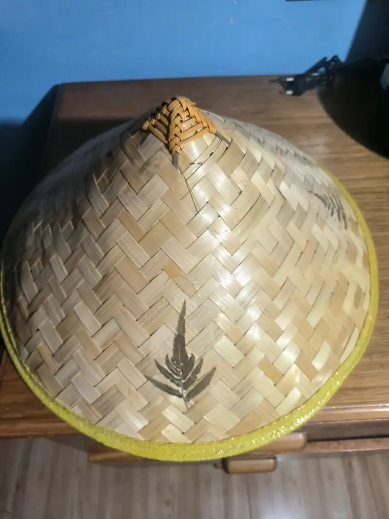 Sombrero de Paja Tradicional con Diseño Decorativo - 1