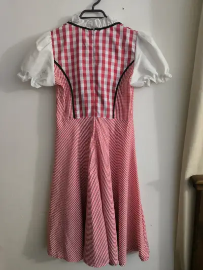 Vestido tipo Alemana o similar 😍 rojo a cuadros - miniatura 4