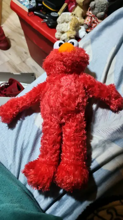 Mochila peluche Elmo de Plaza Sésamo - miniatura 1