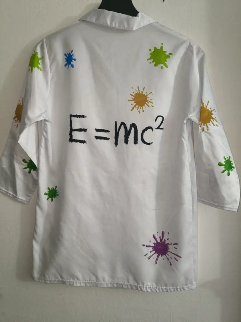 Delantal de laboratorio con diseño científico 🧪⚗️🔬⚛️ - 2
