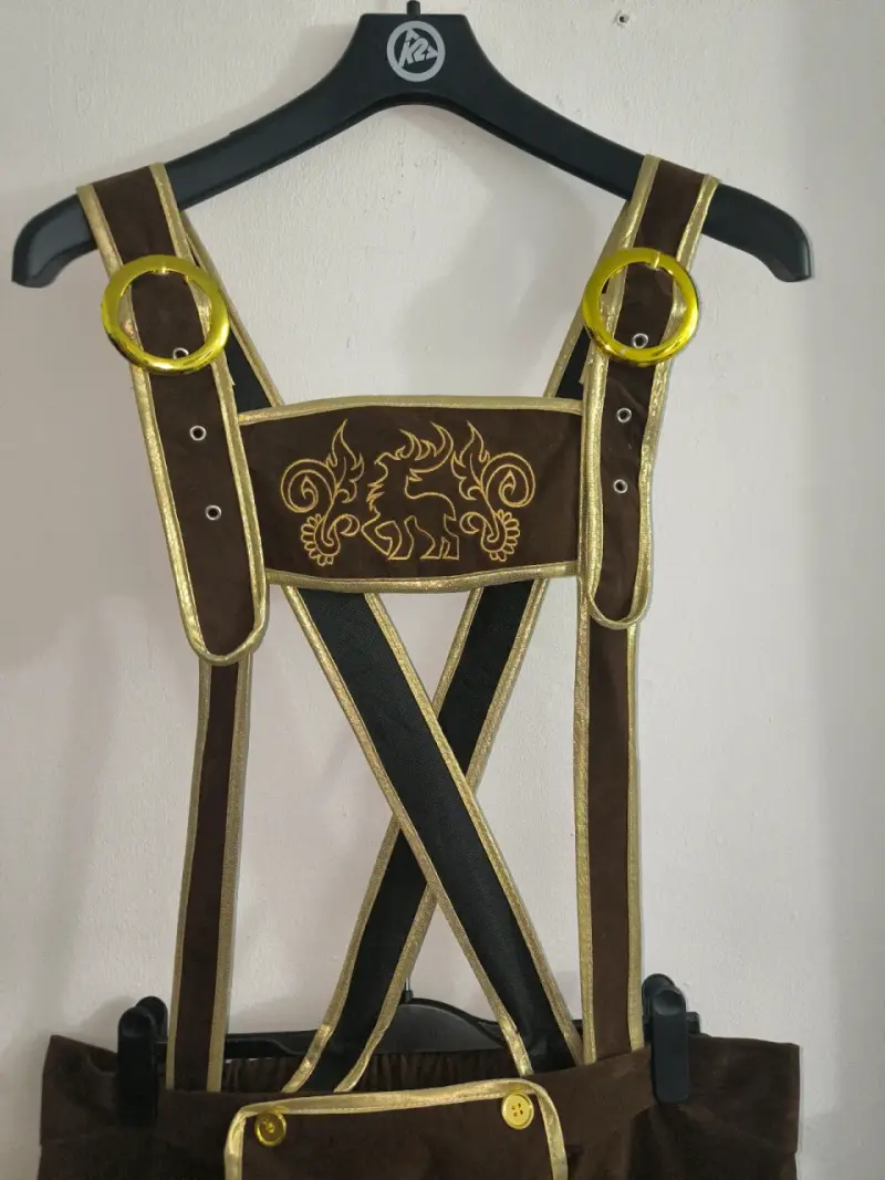 Traje tradicional bávaro para hombre, color cafe🍻🍻 - 3
