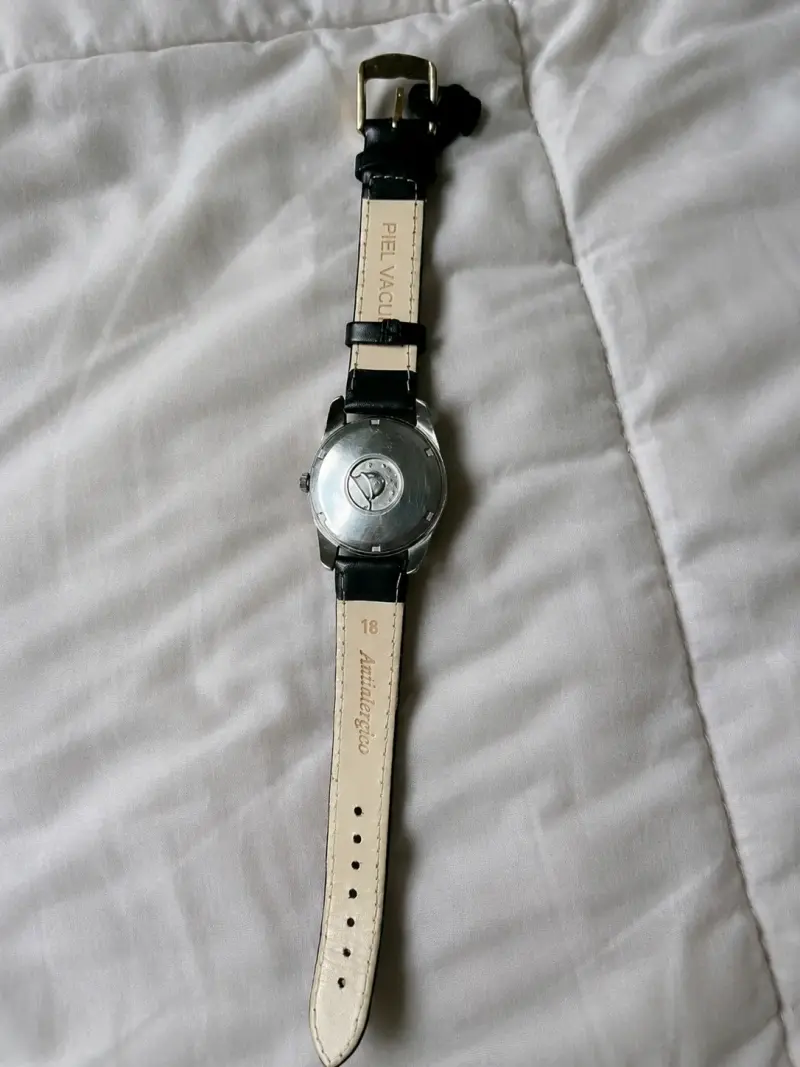 Reloj Omega Seamaster de cuero negro - 2