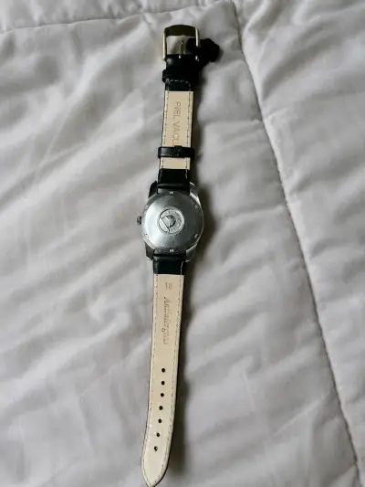 Reloj Omega Seamaster de cuero negro - miniatura 2