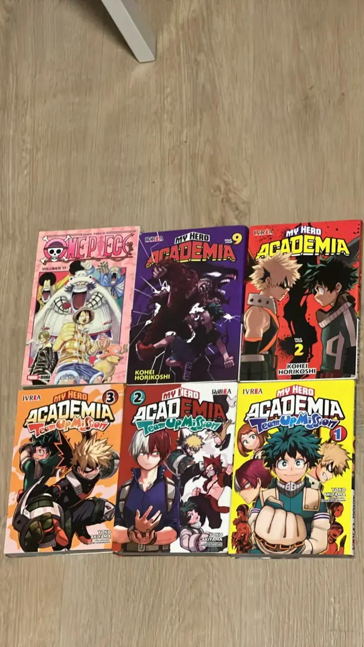 Colección de mangas My Hero Academia y One Piece