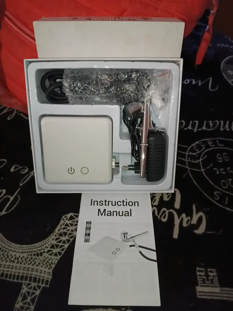 Kit de aerógrafo portátil con compresor - 3