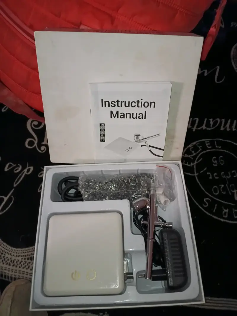 Kit de aerógrafo portátil con compresor - 5