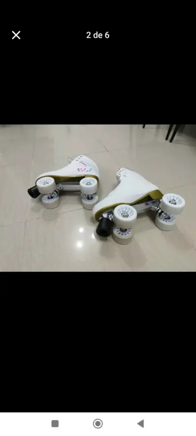 Patines de cuatro ruedas blancos Blackbull - miniatura 4