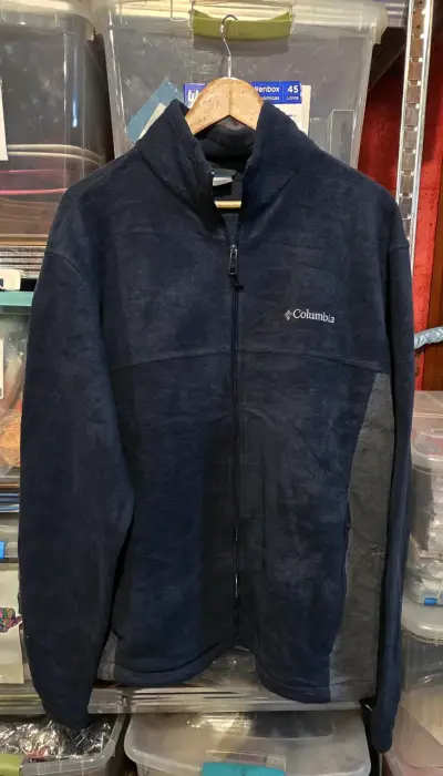 Chaqueta polar Columbia azul marino para hombre - miniatura 1