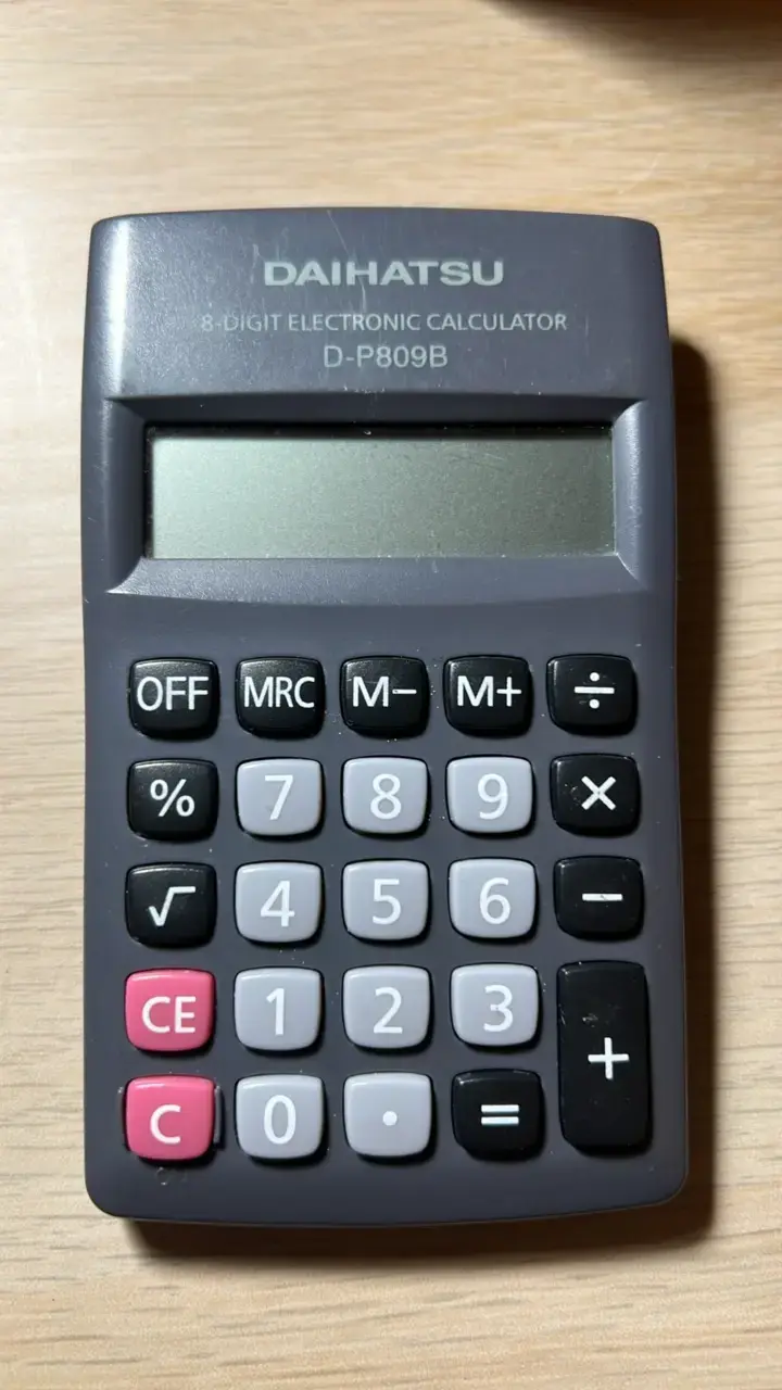 Calculadora electrónica Daihatsu D-P809B 8 dígitos - 1
