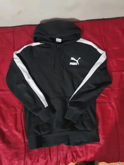 Polerón con capucha negro Puma para hombre - miniatura 1