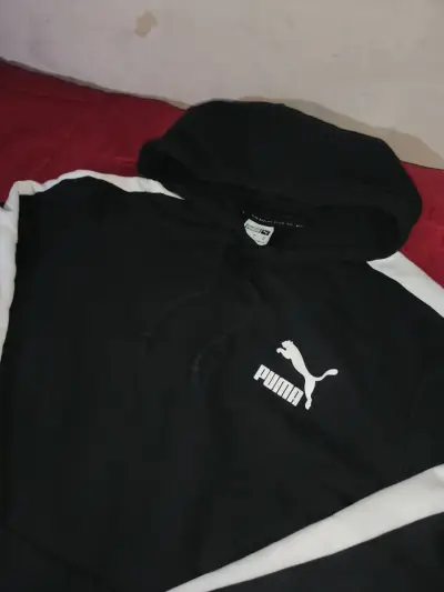 Polerón con capucha negro Puma para hombre - miniatura 2