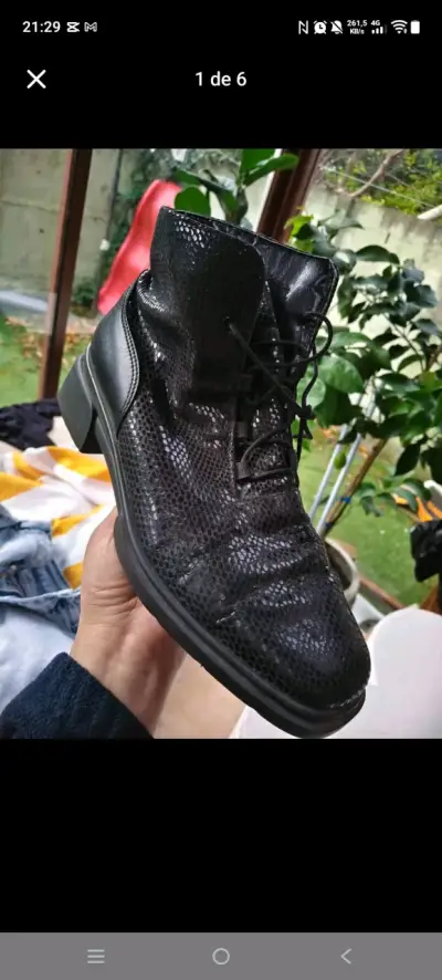 Botines negros distintas tallas algunos cuero - miniatura 1