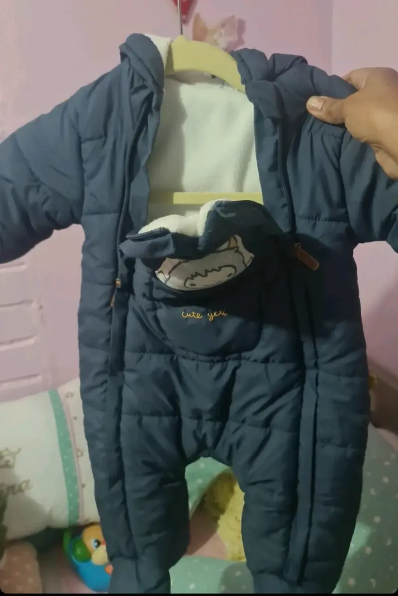 Enterito de invierno para bebé azul oscuro - 2
