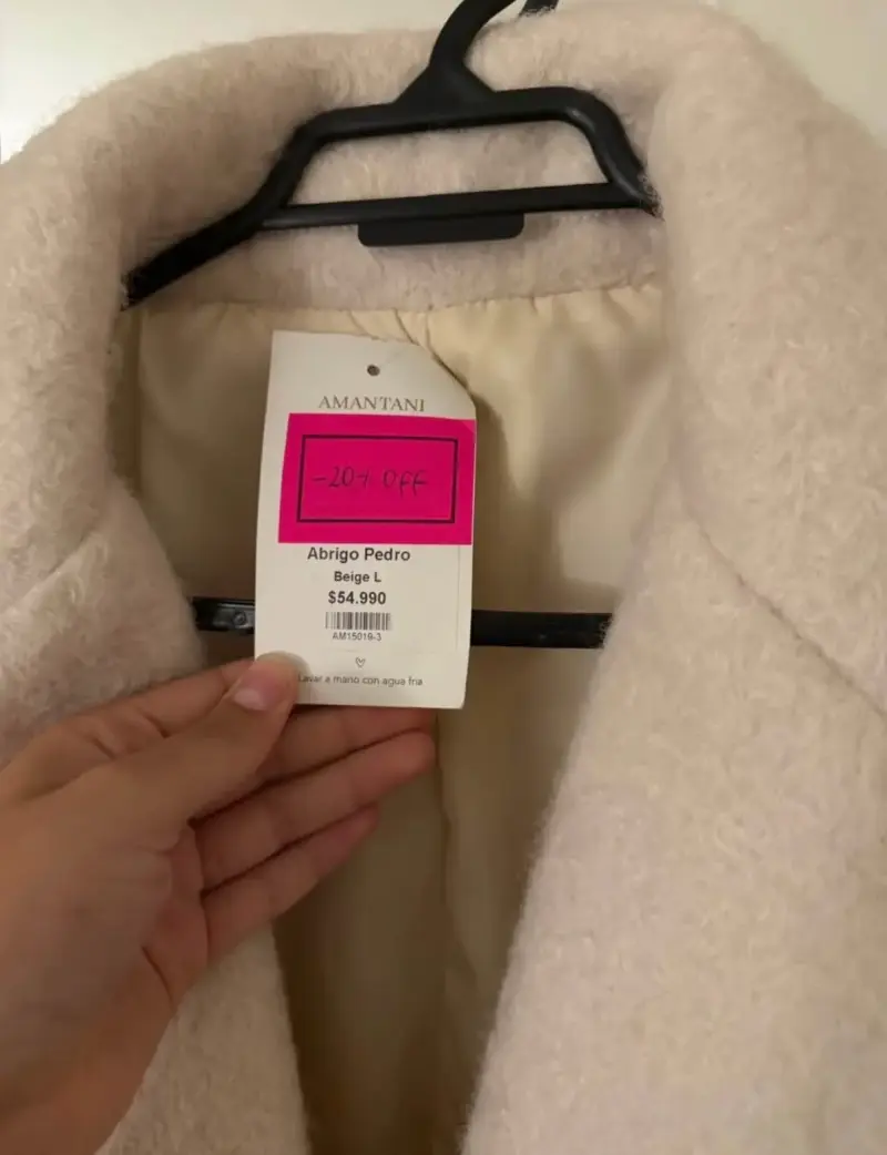 Abrigo de lana beige Amantani Pedro L - 2