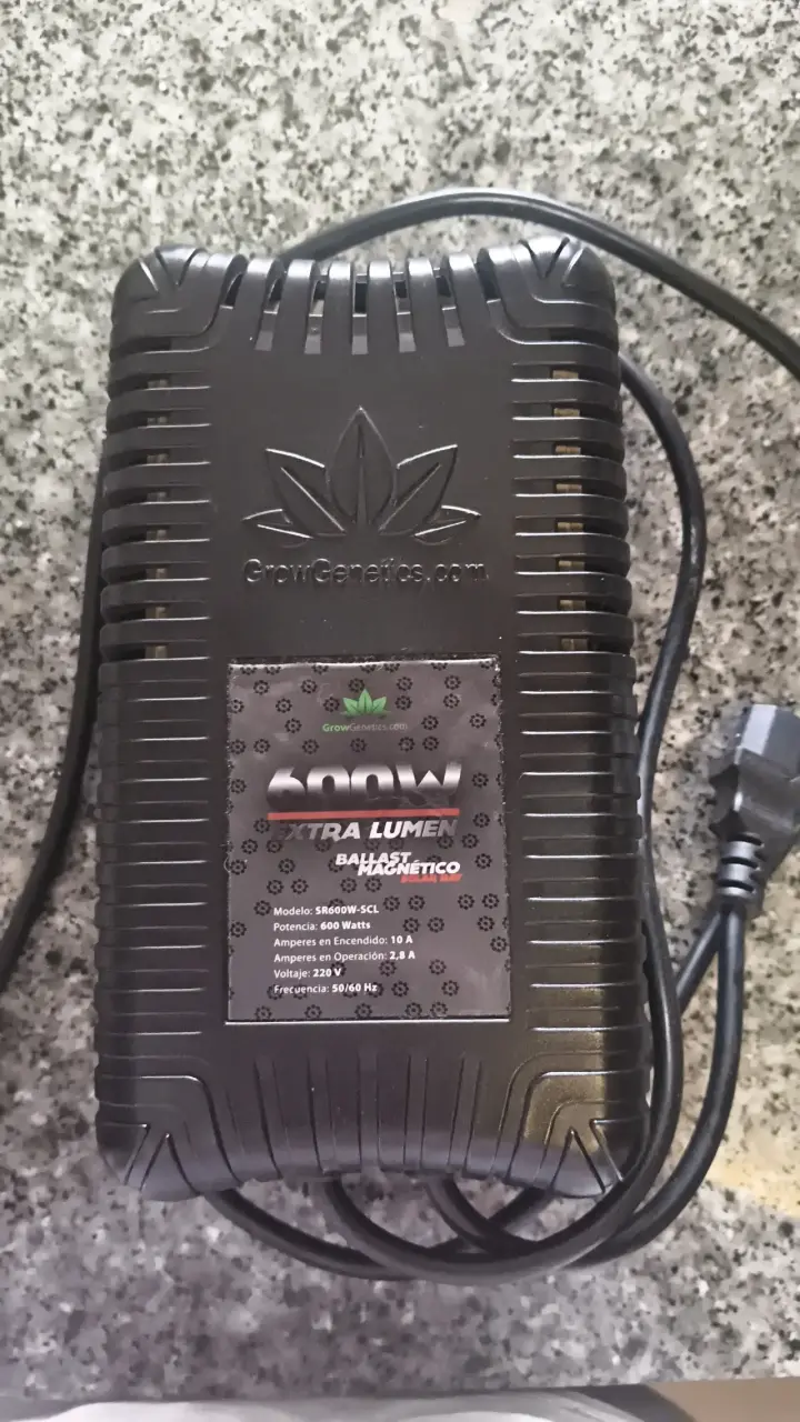 Balastro magnético 600W GrowGenetics para cultivo