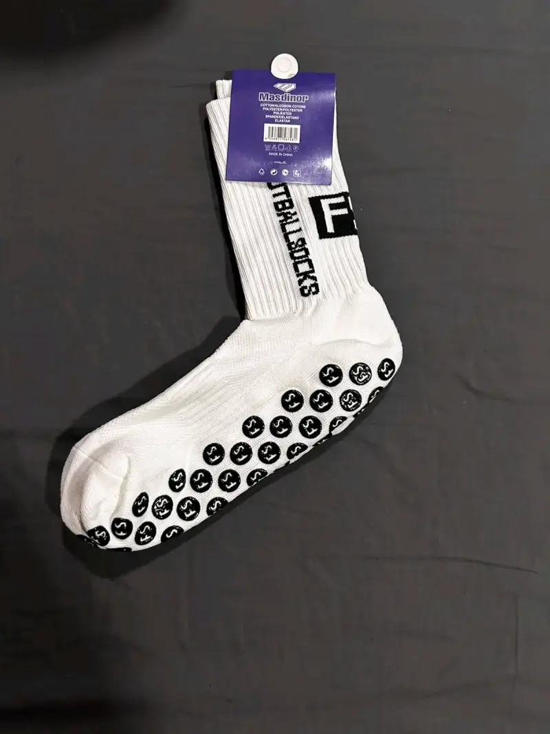 Calcetines antideslizantes negros y blancos de de - 2