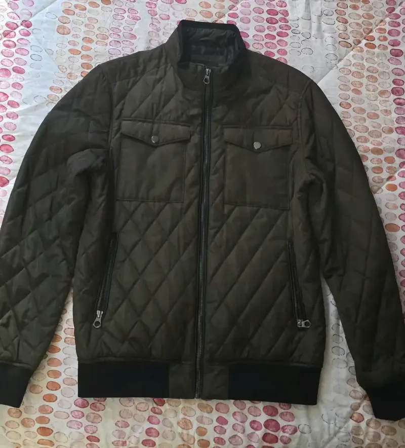 Chaqueta acolchada verde Basement para hombre - 1