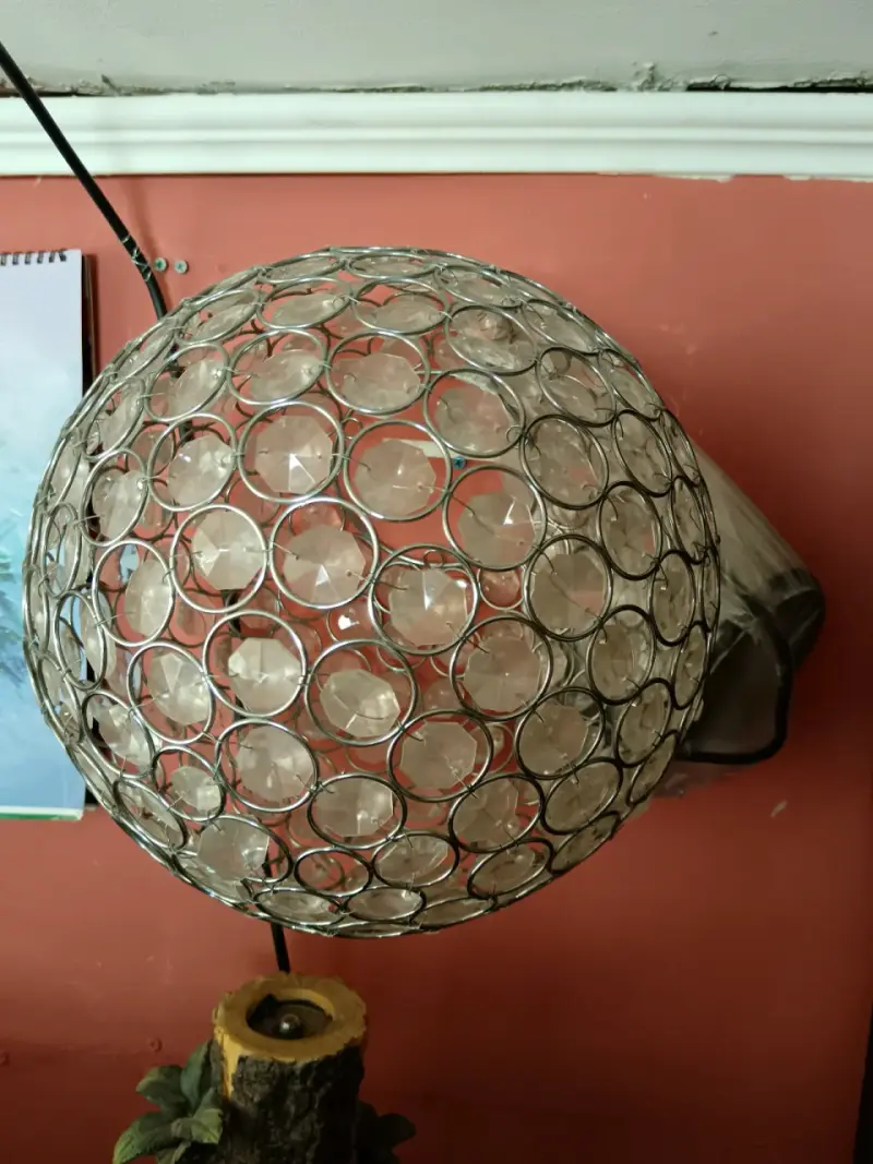 Lámpara de Techo Esférica con Cristales Decorativos - 3
