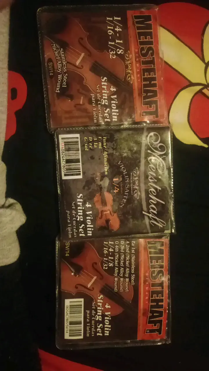 Juego de cuerdas para violín Meistehaft 1/4 a 1/8
