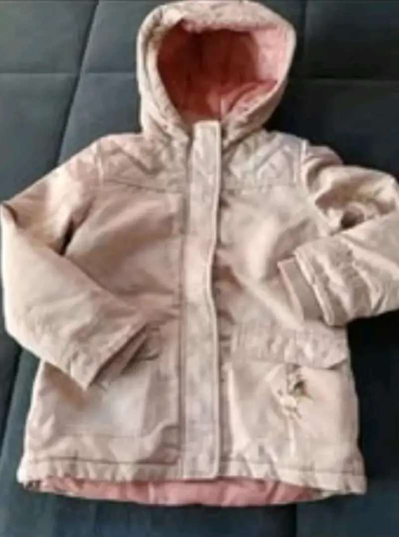 Parka Niña Coniglio Talla 8 Beige Con Gorro - 3
