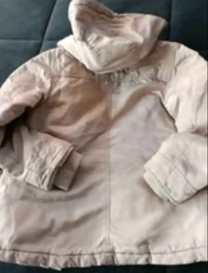 Parka Niña Coniglio Talla 8 Beige Con Gorro - 4