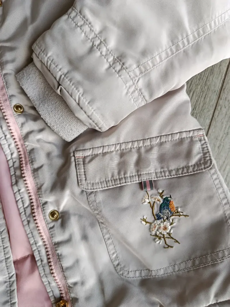 Parka Niña Coniglio Talla 8 Beige Con Gorro - 6