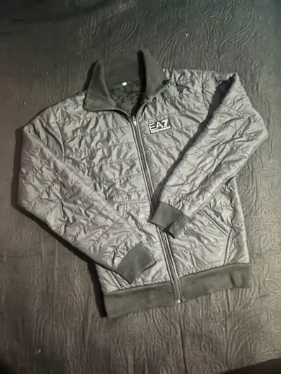 Chaqueta acolchada gris EA7 Emporio Armani - miniatura 1