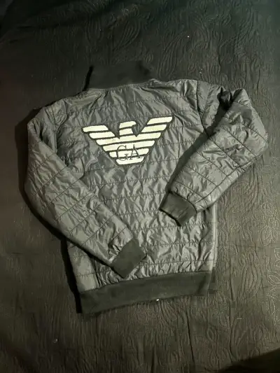 Chaqueta acolchada gris EA7 Emporio Armani - miniatura 2