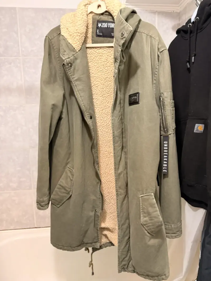 Parka verde Zoo York con forro de lana - 1