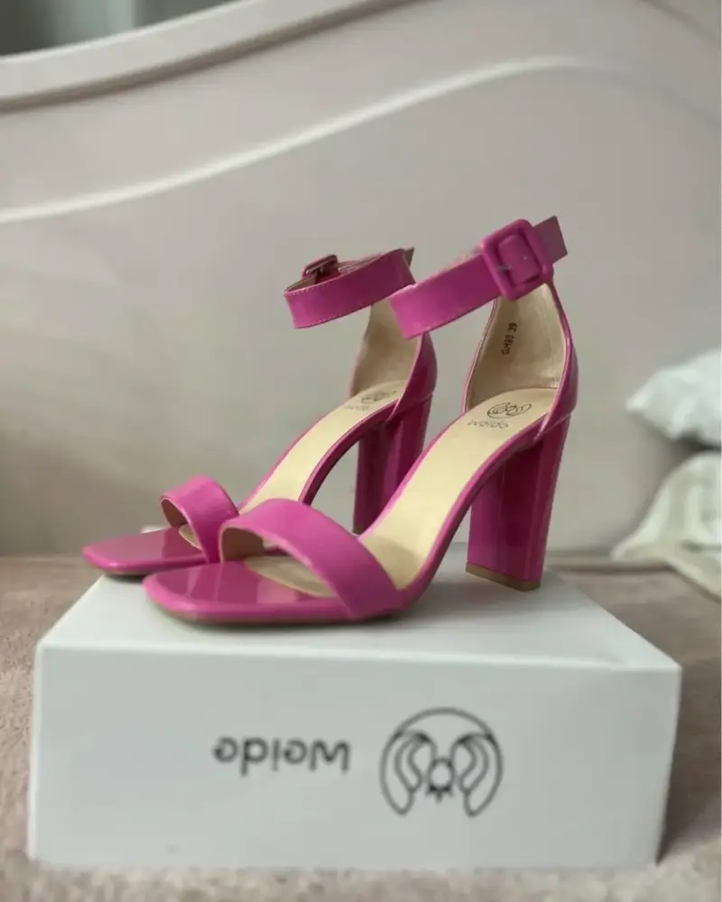 Tacos altos 10 cm fucsia Weide talla 39 - 1