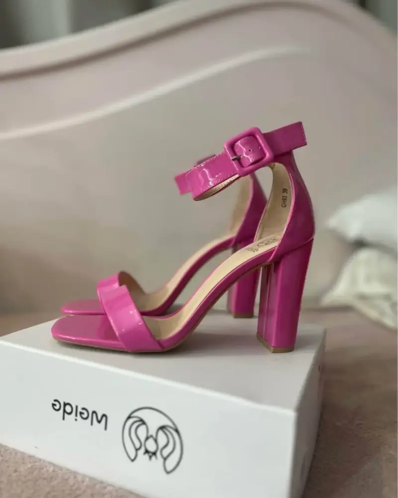 Tacos altos 10 cm fucsia Weide talla 39 - 2