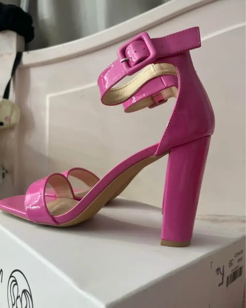 Tacos altos 10 cm fucsia Weide talla 39 - 3